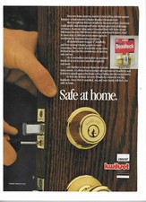 1989 Emhart Kwikset Deadlock Bolt Locks Vintage Print Advertisement picture