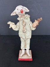 Vintage Debbee Thibault “Lambee’s Friend” Lamb Clown With Puppets Figurine LTD picture