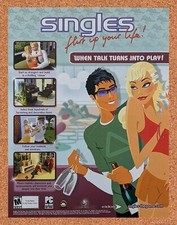 2004 Singles Flirt Up Your Life PC Original Advertisement / Retro Promo v1 picture