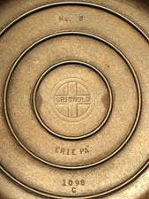 Vintage Griswold No. 8 Cast Iron Skillet w/ 1098 C Lid Erie PA Small Logo picture