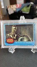 VINTAGE 1977 See-Threepio and Artoo-Detoo Card- Topps Star Wars #2 picture