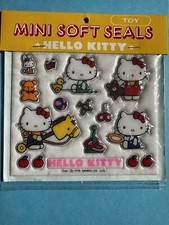 Rare Sanrio Puffy Mini Soft Seals Hello Kitty Stickers - 1976 vintage picture