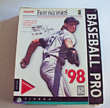 VTG Front Page Sports Baseball Pro '98 Big Box PC Complete in Box Windows 95 picture