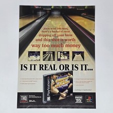 Brunswick Circuit Pro Bowling PS1 PC Is It Real Print Ad/Poster Official Promo picture