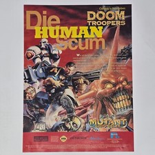 Doom Troopers Mutant Chronicles SNES Sega Genesis Scum Print Ad/Poster Promo Art picture