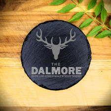 DALMORE Single Malt Whisky Slate Coaster Brand New Handcrafted Laser Engraved picture