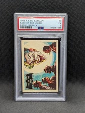 1966 A&BC Batman Black Bat Face Of The Joker #9 • SUPER RARE FAN CLUB BACK PSA 5 picture
