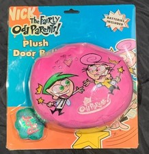 Vintage 2003 Nickelodeon the Fairly Odd Parents Cosmo/Wanda Plush Door Bell NEW picture