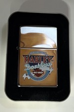 Vintage 2000 Harley Davidson Live Free Ride Free HP Chrome Zippo Lighter New picture