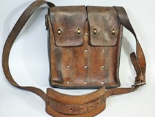Vintage Swedish Army Leather Magazine Pouch Bag M45 Carl Gustaf K-Pist picture