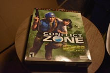 Conflict Zone Modern War Strategy (PC, 2001) Ubisoft Big Box NEW SEALED picture