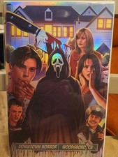 BIRTH OF A SLASHER DOWNTOWN HORROR GHOSTFACE FOIL BY KARINA BELOUS 42/100 picture