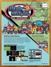 2003 Wario Ware Inc GBA Game Boy Advance Print Ad/Poster Authentic Promo Pop Art picture