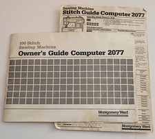 Montgomery Ward Computer 2077 Sewing Machine Owner's Guide  Manuel Instructions picture