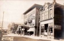 Leechburg Pennsylvania c1910 Trolley Hotel Store RPPC Photo Postcard COPY picture