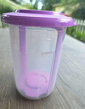 Tupperware Round SMALL RARE PICK A DELI purple NEW pickles Olives picture