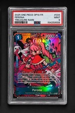 One Piece Card Game OP10 FR Perona OP09-034 Treasure Rare PSA 9 picture