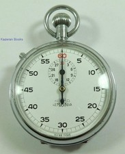 Vintage British Rail West Lemania Nero Stop Watch Fully Working c1950 5600cal picture