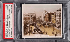 1938 PSA 9 Pop 1 Piccadilly Manchester #3 - R&J Hill S&S Oval VIEWS OF INTEREST picture