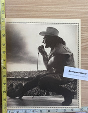 Bono U2 Band On Stage Singing Concert 1989 Magazine Photograph picture