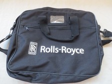 Rolls-Royce Dallas TX Helicopter Heli-Expo 2002 Black Shoulder Messenger Bag EUC picture