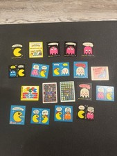 1980 1981 Fleer Pac Man & Ms PAC-MAN Sticker Cards Lot of 19 Cards picture