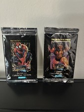 2-1992 SkyBox Marvel Masterpieces Spider-Man & Wolverine Unopened pack  picture