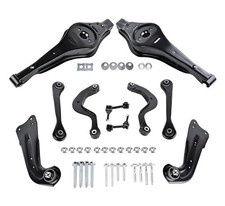Set of 10pcs Rear Suspension Upper and Lower Control Arm Sway Bar Link with S... picture