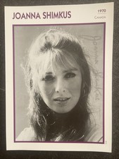 Vintage Joanna Shimkus Autograph Signature Cinema Postcard picture