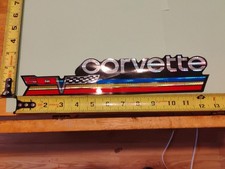 Chevrolet Corvette Vintage Prismatic Sticker 3in X 13in picture