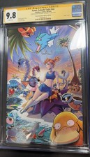 Fame: Satoshi Tajiri Misty Pokémon Book CGC 9.8 Signed Creees Lee Spot Foil LTD picture