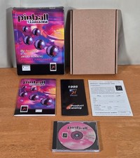 Pinball Illusions 21st Century IBM PC Big Box Game CD MS DOS Complete CIB 1995 picture