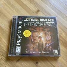 Star Wars Episode I The Phantom Menace PlayStation 1 PS1 Black Label CIB Tested picture