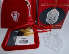 2001 Waterford O' CHRISTMAS TREE Ornament 6th Edition Songs of Christmas H70 picture