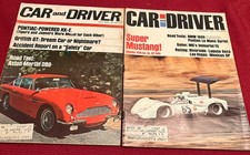 2 Car & Driver Magazines February 1967 July 1966 Shelby GT 500 Aston Martin DB6 picture