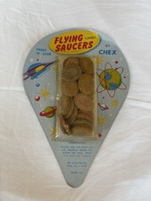Vintage 1950’s CHEX FLYING SAUCERS CANDY Sealed NOS Super Rare Atomic Age picture