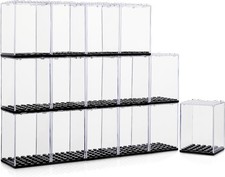 15x Minifigure Display Cases Acrylic Stackable Dust-Proof Lego Compatible picture