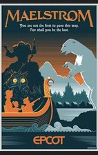EPCOT Maelstrom Serigraph Poster LE 34/100 Disney picture