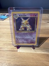 Alakazam 001/102 Base Set Holo Unlimited 80 HP English Wizards of the Coast picture