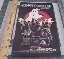 1984 Ghostbusters Activision Computer Game Commodore 64, David Crane Print Ad picture