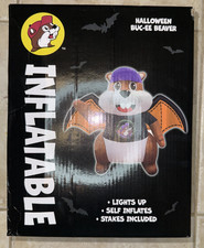 Buc-ee's Halloween Bat Beaver Mascot 6' Ft Inflatable Halloween Lighted NEW NIB picture