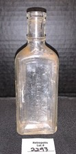 ANTIQUE DRUGGIST PHARMACY Medicine Bottle RAWLEIGH'S GLASS Vintage picture
