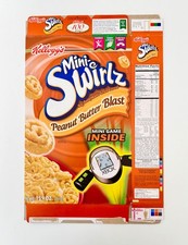 2006 Kellogg's Mini-Swirlz Cereal Box MICROSOFT XBOX GAME PREMIUM TOY picture