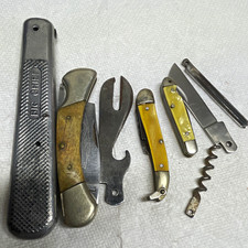 Big Chief Mixed Lot Pocketknife Multi-Tool Slipjoint Manual 1-2 Blade Corkscrew picture