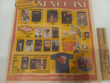 Suncoast Motion Picture Co. Video Store Flyer from 2000. Early Video Store Paper picture