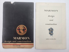 Antique 1920s MARMON Series 75 Design and Construction 35 Page Pamphlet Guide picture