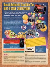 1994 Taito Sweepstakes Original Advertisement / Retro Wall Art v7 picture