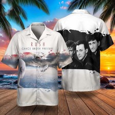 Rock Band Rush Grace Under Pressure Summer Aloha Hawaiian Shirt CLM345 picture