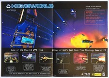 Homeworld - PC Game - Vintage Original Fold Out Poster Relic Promo Art 1999 picture
