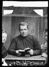 Photo:Rev. J.J. Murphy Portrait with Book Victorian Era picture